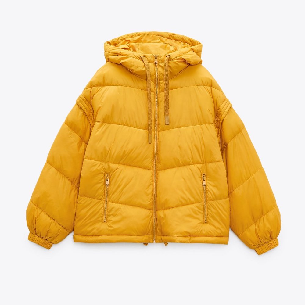 Zara Removable Sleeve Puffer